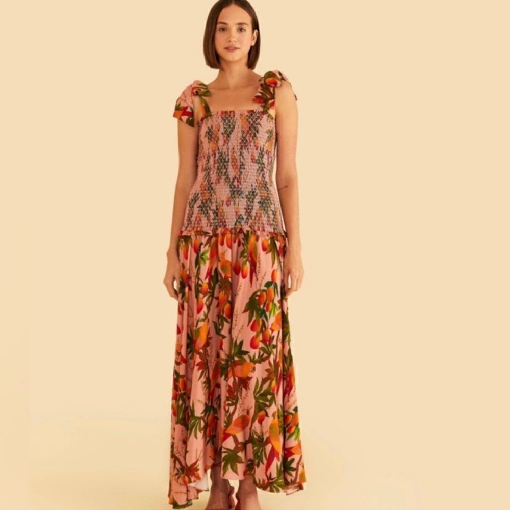 Farm Rio Nordstrom Pink Mango Trees
Maxi Dress-P18